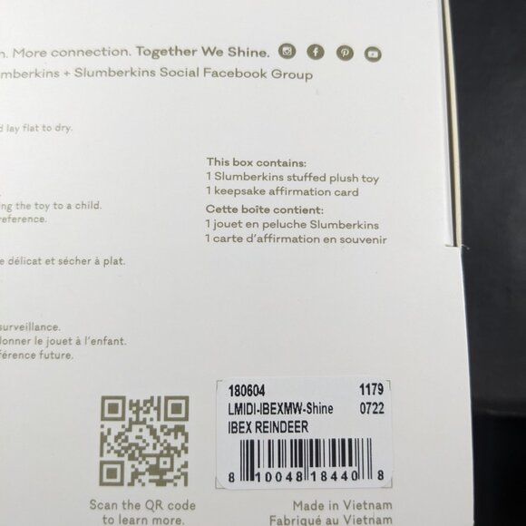 Slumberkins Ibex Reindeer Plush Toy - Picture 3 of 3